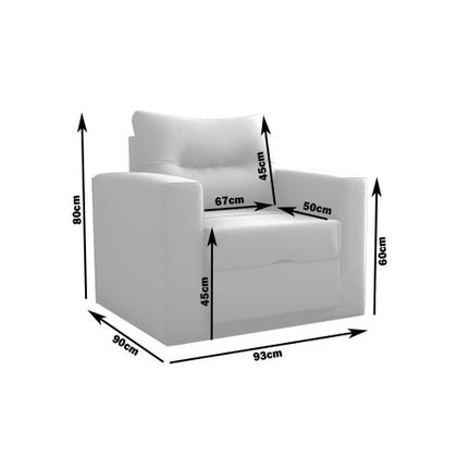 Imagem de Poltrona Cama Marlene Solteiro Para Quarto Ou Sala de Estar