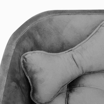 Imagem de Poltrona Cama Pet Hanna Estofada Tecido Veludo Divini Decor