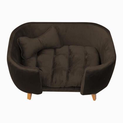 Imagem de Poltrona Cama Pet Hanna Estofada Tecido Veludo Divini Decor