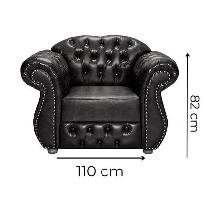 Imagem de Poltrona Chesterfield Merlô Via Encanto Veludo Vermelha