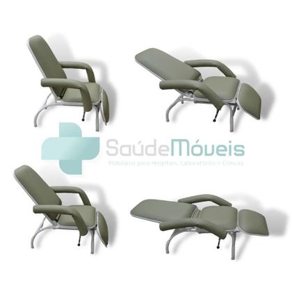 Poltrona Coleta Hospitalar Reclinável - COMFORT - SaúdeMóveis Imagem de Poltrona Coleta Hospitalar Reclinável - COMFORT