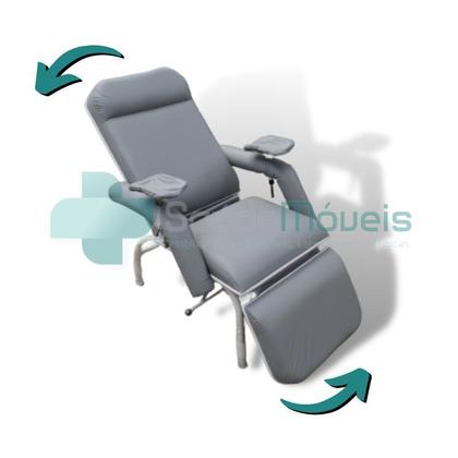 Imagem de Poltrona Coleta Hospitalar Reclinável - LUXO