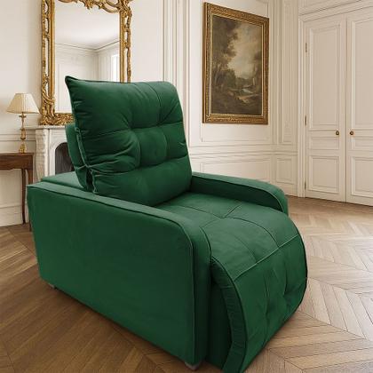 Imagem de Poltrona Com Encosto Reclinavel 4 Estagios e Assento Retratil com Apoio Pros Pes Regulavel Azera Luxo