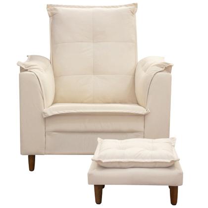 Imagem de Poltrona De Amamentação Com Puff Isabella Bellamado