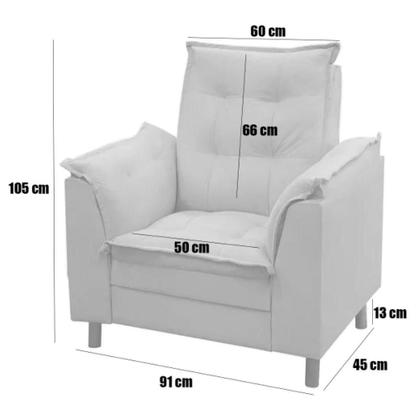 Imagem de Poltrona De Amamentação Com Puff Isabella Bellamado