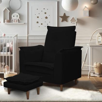 Imagem de Poltrona De Amamentação Com Puff Isabella Bellamado