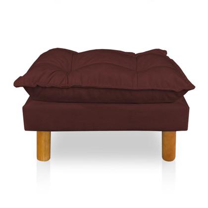 Imagem de Poltrona de Amamentação com Puff Laura Suede - Pallazio