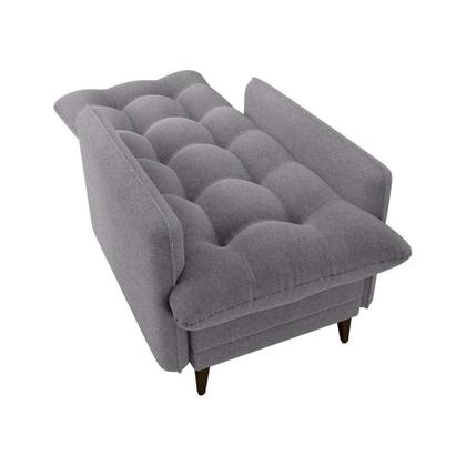 Imagem de Poltrona De Amamentação Com Puff Montreal Matrix Boucle Cinza