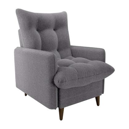 Imagem de Poltrona De Amamentação Com Puff Montreal Matrix Boucle Cinza