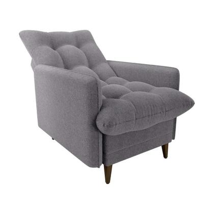 Imagem de Poltrona De Amamentação Com Puff Montreal Matrix Boucle Cinza