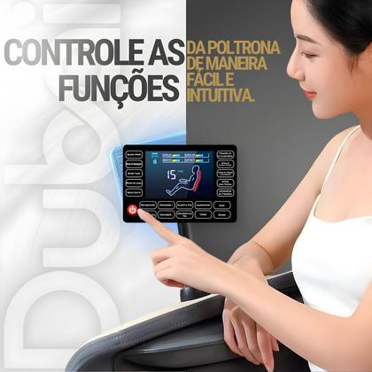Imagem de Poltrona de Massagem Dubai Tech Gravidade Zero Com aquecimento