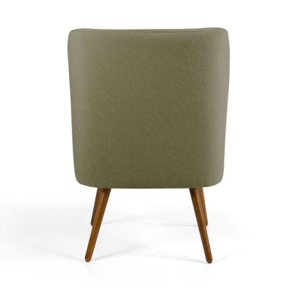 Imagem de Poltrona Decorativa Em Algodão Caramelo Com Pé Palito Áquila- Larbelle