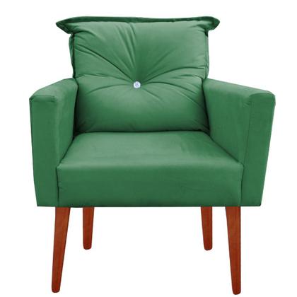 Imagem de Poltrona Decorativa Encosto De Almofada Modelo Lara Varias Cores Kit com 2 Poltronas