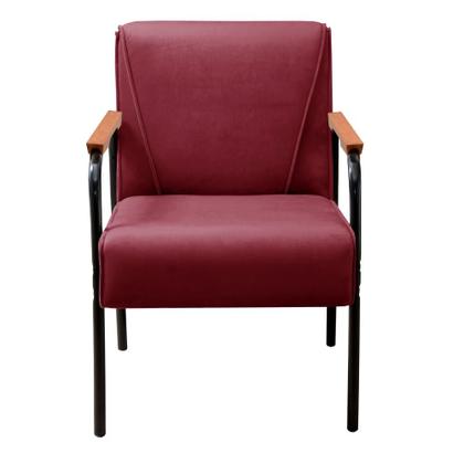 Imagem de Poltrona Decorativa Jade Cadeira Braço Metal Moderna Sala, Recepção