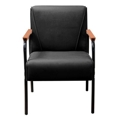 Imagem de Poltrona Decorativa Jade Cadeira Braço Metal Moderna Sala, Recepção