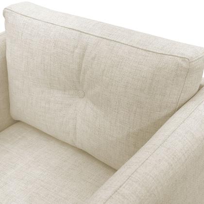 Imagem de Poltrona Decorativa Luxo Para Sala Escritório Recepção Aviv Tecido Linho Premium