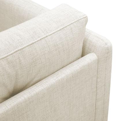 Imagem de Poltrona Decorativa Luxo Para Sala Escritório Recepção Aviv Tecido Linho Premium