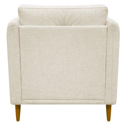 Imagem de Poltrona Decorativa Luxo Para Sala Escritório Recepção Aviv Tecido Linho Premium