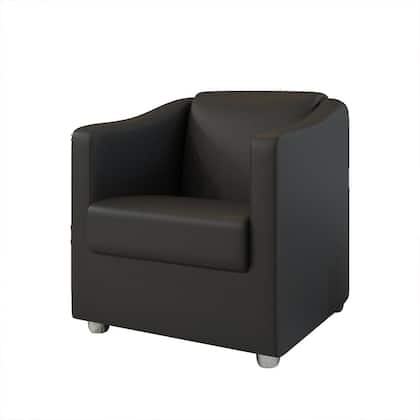 Imagem de Poltrona Decorativa Mariana material sintético Preto Dal Poz Estofados
