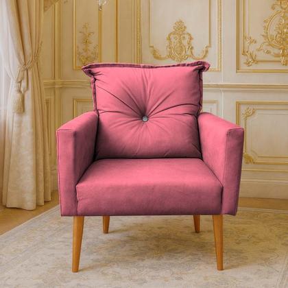 Imagem de Poltrona Decorativa Nina Kit Com 2 Poltronas Com Botão Strass Suede Varias Cores