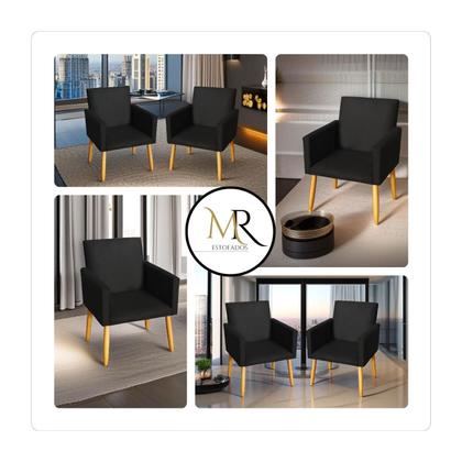 Imagem de Poltrona Decorativa Nina Para Sala De Estar, Poltrona Para Recepção E Sala De Espera, Poltrona Para Consultório