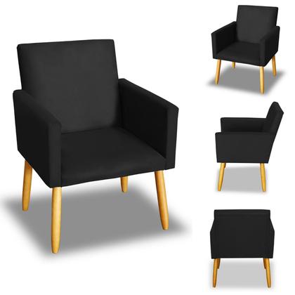 Imagem de Poltrona Decorativa Nina Para Sala De Estar, Poltrona Para Recepção E Sala De Espera, Poltrona Para Consultório