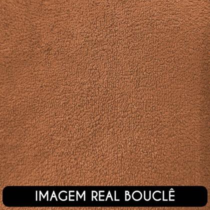Imagem de Poltrona Decorativa Orgânica para Sala Kit 2 Belarus K04 Bouclê Terracota - Mpozenato