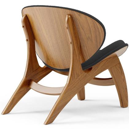 Imagem de Poltrona Decorativa Orgânica Sala Living Kadosh L02 Bouclê Preto - Lyam Decor