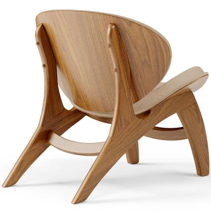 Imagem de Poltrona Decorativa Orgânica Sala Living Kadosh L02 Linho Bege Escuro - Lyam Decor