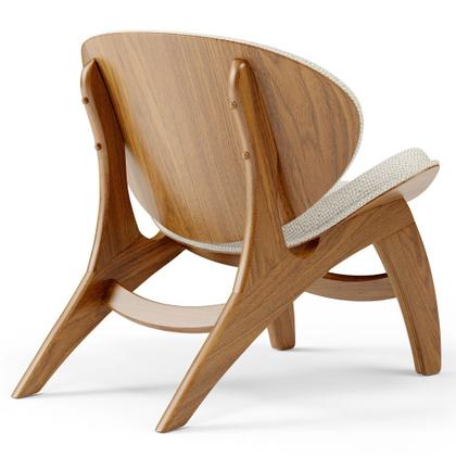 Imagem de Poltrona Decorativa Orgânica Sala Living Kadosh L02 Linho Champagne - Lyam Decor