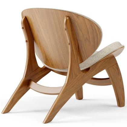 Imagem de Poltrona Decorativa Orgânica Sala Living Kadosh L02 Linho Palha - Lyam Decor