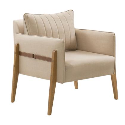 Imagem de Poltrona Decorativa para Sala de Estar Orion Linho