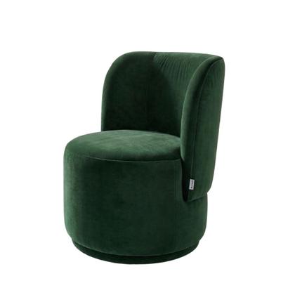 Imagem de Poltrona Decorativa para Sala Estar Quarto Penteadeira Orgânica Bia Veludo Verde - Montanaris Decor