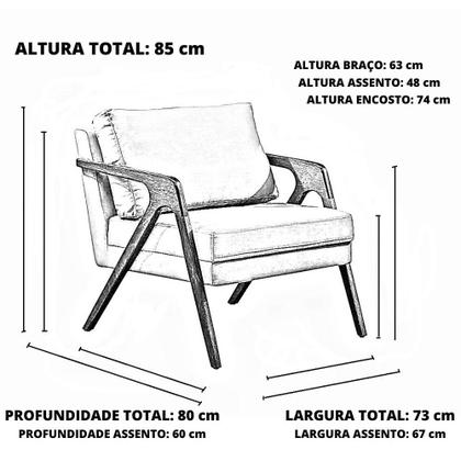Imagem de Poltrona Decorativa para Sala Mona Luxo Veludo Bege Claro Moraes Decor
