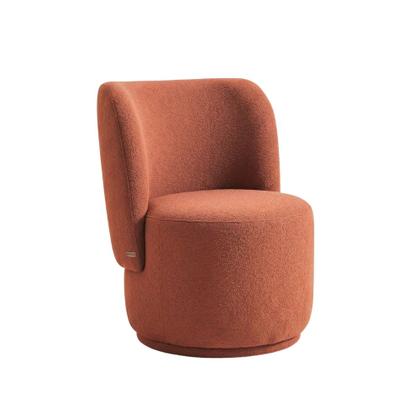 Imagem de Poltrona Decorativa Sala Estar Orgânica Bia Boucle Terracota - Montanaris Decor