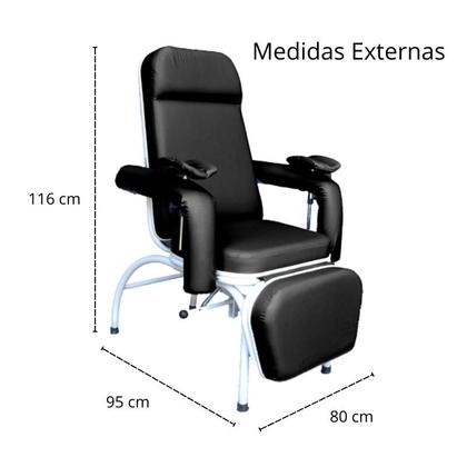 Poltrona Descanso Hospitalar Reclinável - COMFORT - SaúdeMóveis Imagem de Poltrona Descanso Hospitalar Reclinável - COMFORT