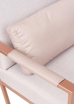 Imagem de Poltrona Detail Estofado Várias Cores Base Aço Preta Tam: G - Datelli Design