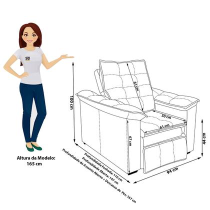 Imagem de Poltrona Do Papai Confortável Reclinável E Retrátil