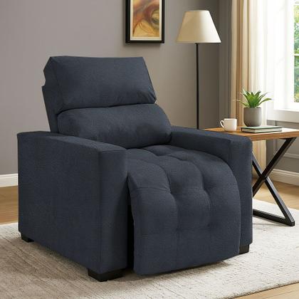 Imagem de Poltrona do Papai e Mamae Reclinavel Com Apoio Pros Pes Soft Madri Luxo Encosto com 4 Regulagens