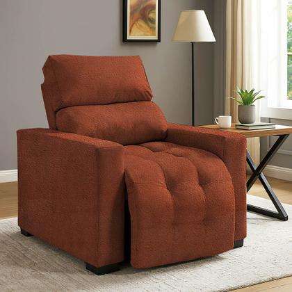 Imagem de Poltrona do Papai e Mamae Reclinavel Com Apoio Pros Pes Soft Madri Luxo Encosto com 4 Regulagens