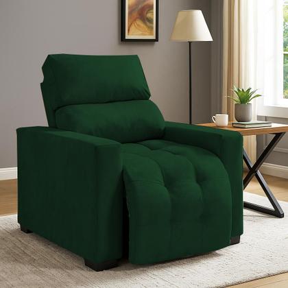 Imagem de Poltrona do Papai e Mamae Reclinavel Com Apoio Pros Pes Soft Madri Luxo Encosto com 4 Regulagens