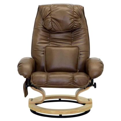 Imagem de Poltrona Do Papai Massageadora Elétrica Com Puff Louis R02 Pu Marrom - Mpozenato