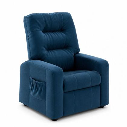 Imagem de Poltrona do Papai Reclinavel Azera Azul Matrix