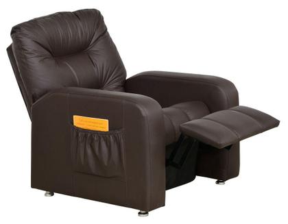 Imagem de Poltrona do Papai Reclinavel Azera Sintetico Marrom Matrix