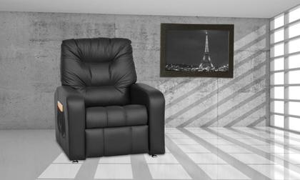 Imagem de Poltrona do Papai Reclinavel Azera Sintetico Preto Matrix