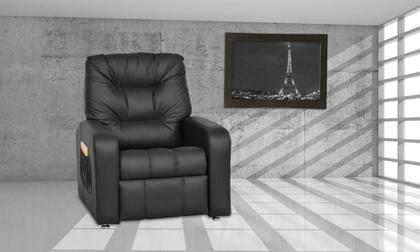 Imagem de Poltrona do Papai Reclinavel Azera Sintetico Preto Matrix