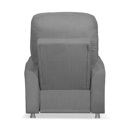Imagem de Poltrona do Papai Reclinável Confortável com Fibra Siliconada Cinza - Cinza