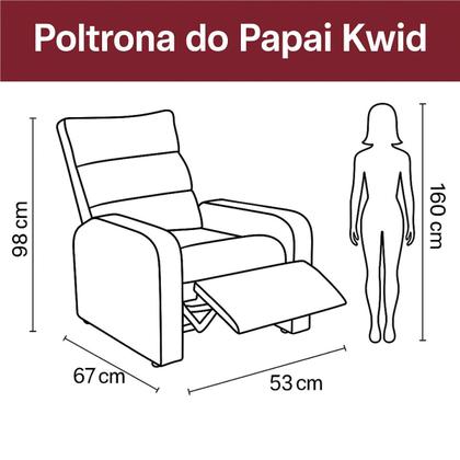 Imagem de Poltrona Do Papai Reclinável Confortável Kwid Matrix