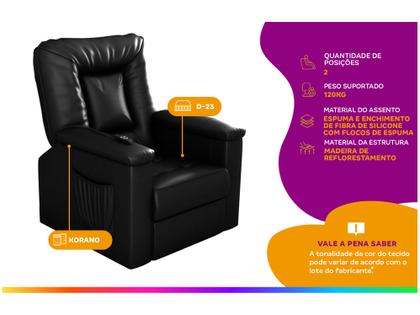 Imagem de Poltrona do Papai Reclinável Elétrica Moderna Matrix Porsche