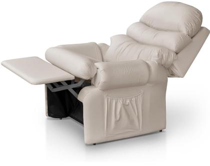 Imagem de Poltrona Do Papai Reclinavel em material sintético Conforto Do Vovô Amamentação (PRETO)